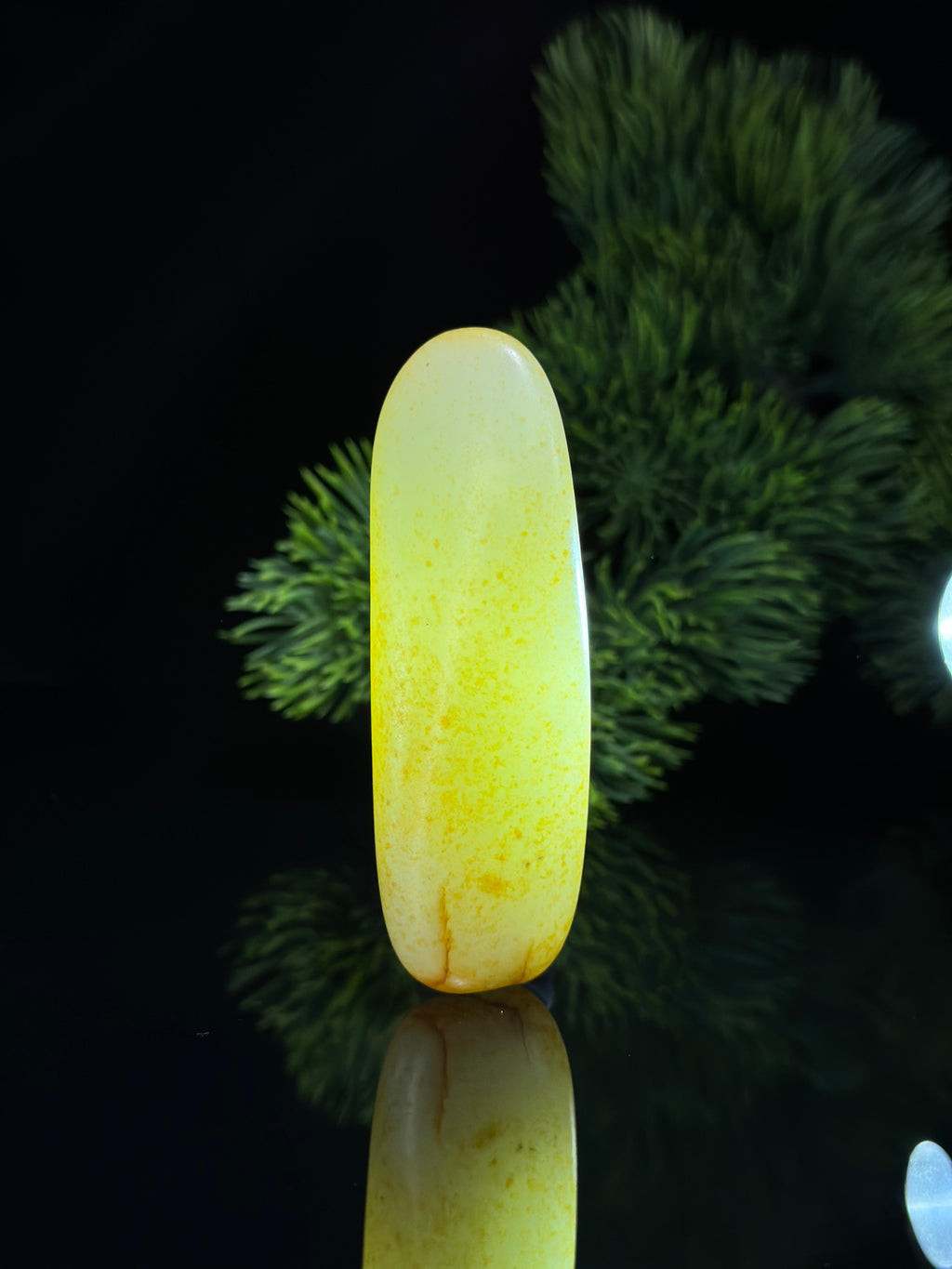 新疆和田玉珍品白玉洒金皮籽料手把件（yc697788）
