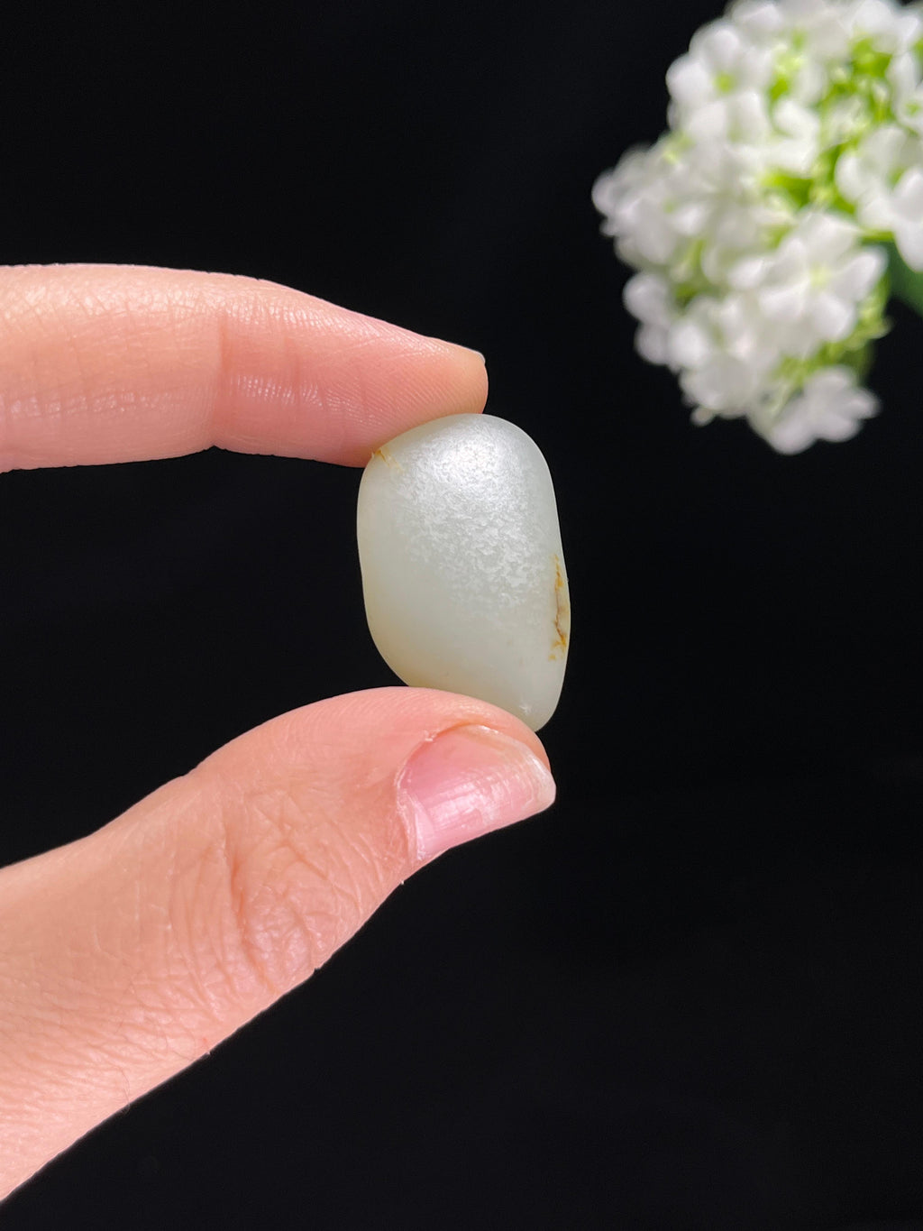 新疆和田玉光白籽料原石（yc255367）