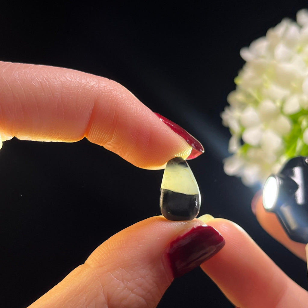 和田玉青花一线天特色籽料（yc336437）