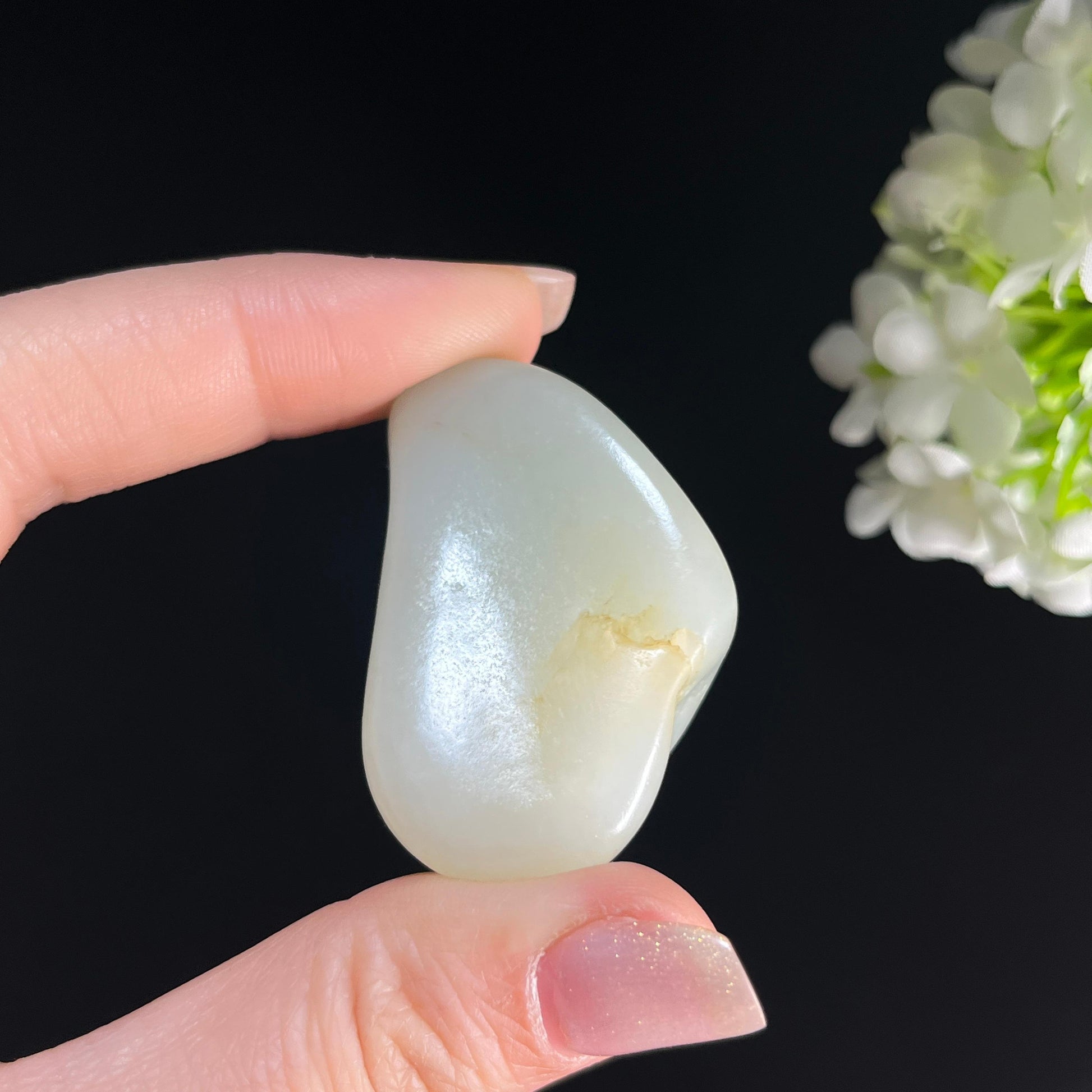 和田玉白玉“枫痕涵光”洒金皮籽料（yc361349）