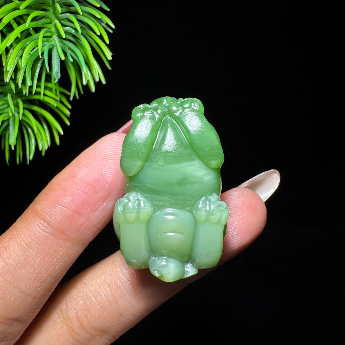 和田玉山料碧玉貔貅（yc707105）