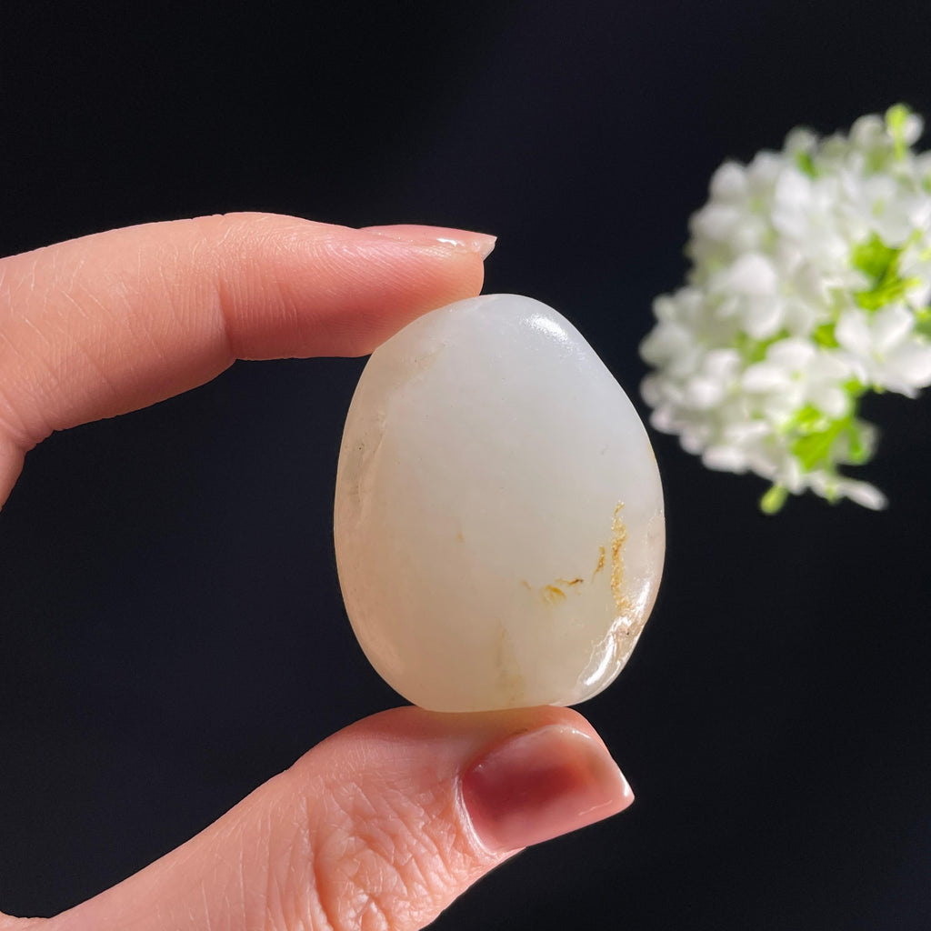 和田玉白玉洒金皮“秋痕”籽料原石（yc284248）