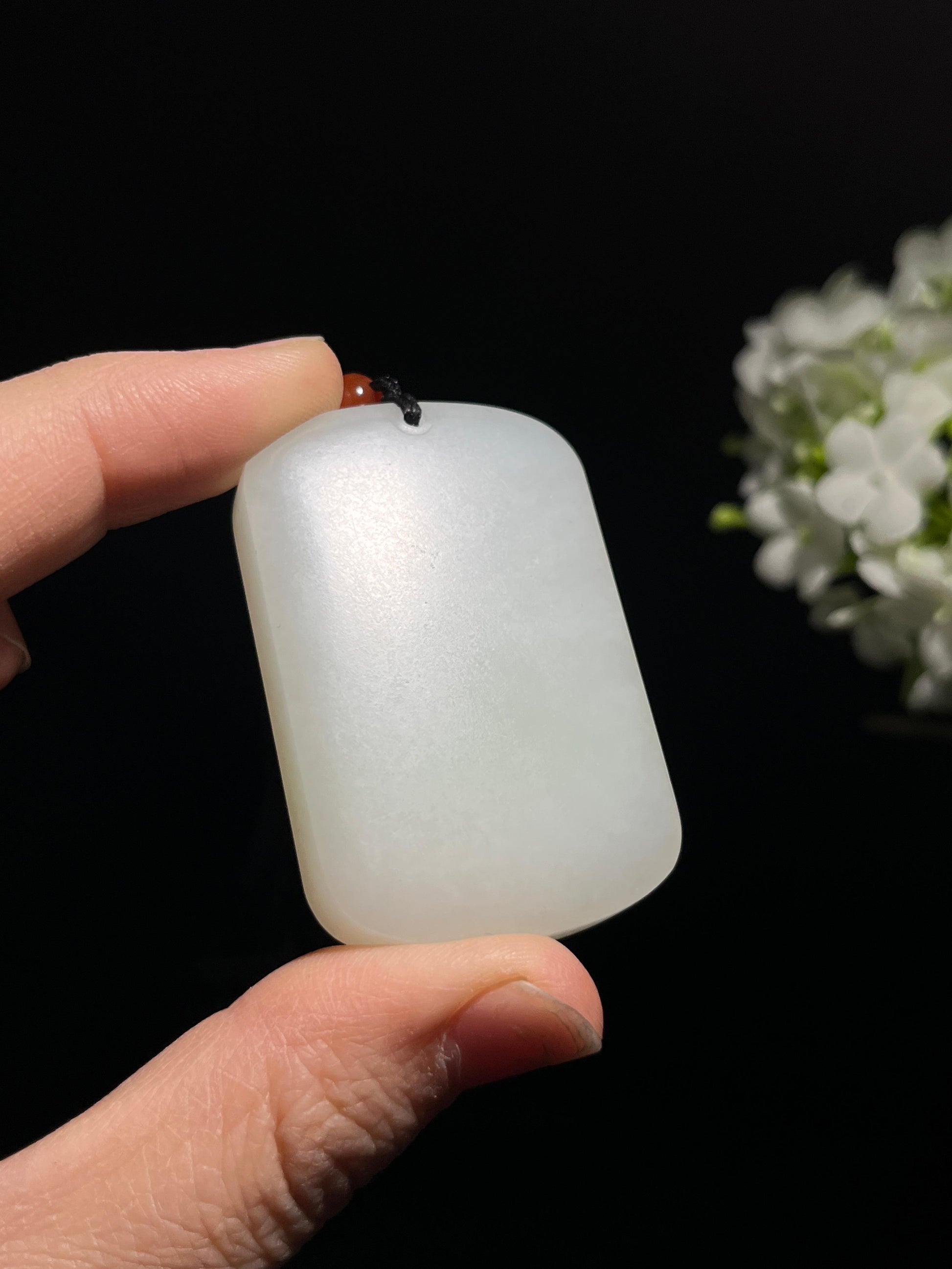 和田玉观音牌吊坠（yc258301）