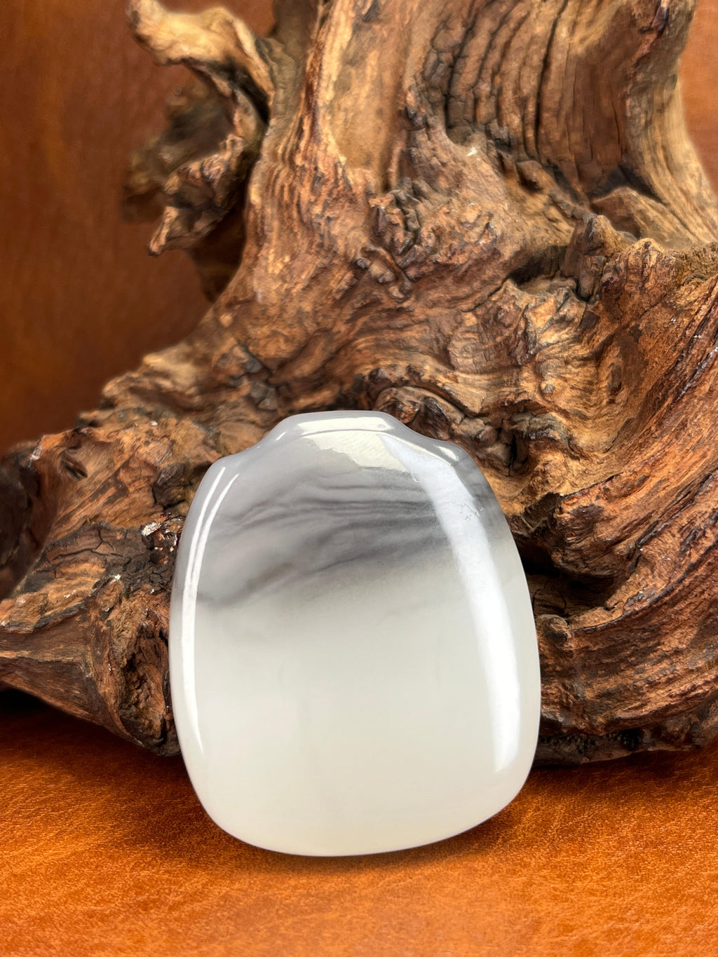 和田玉青花籽料平安挂件2（yc222824）