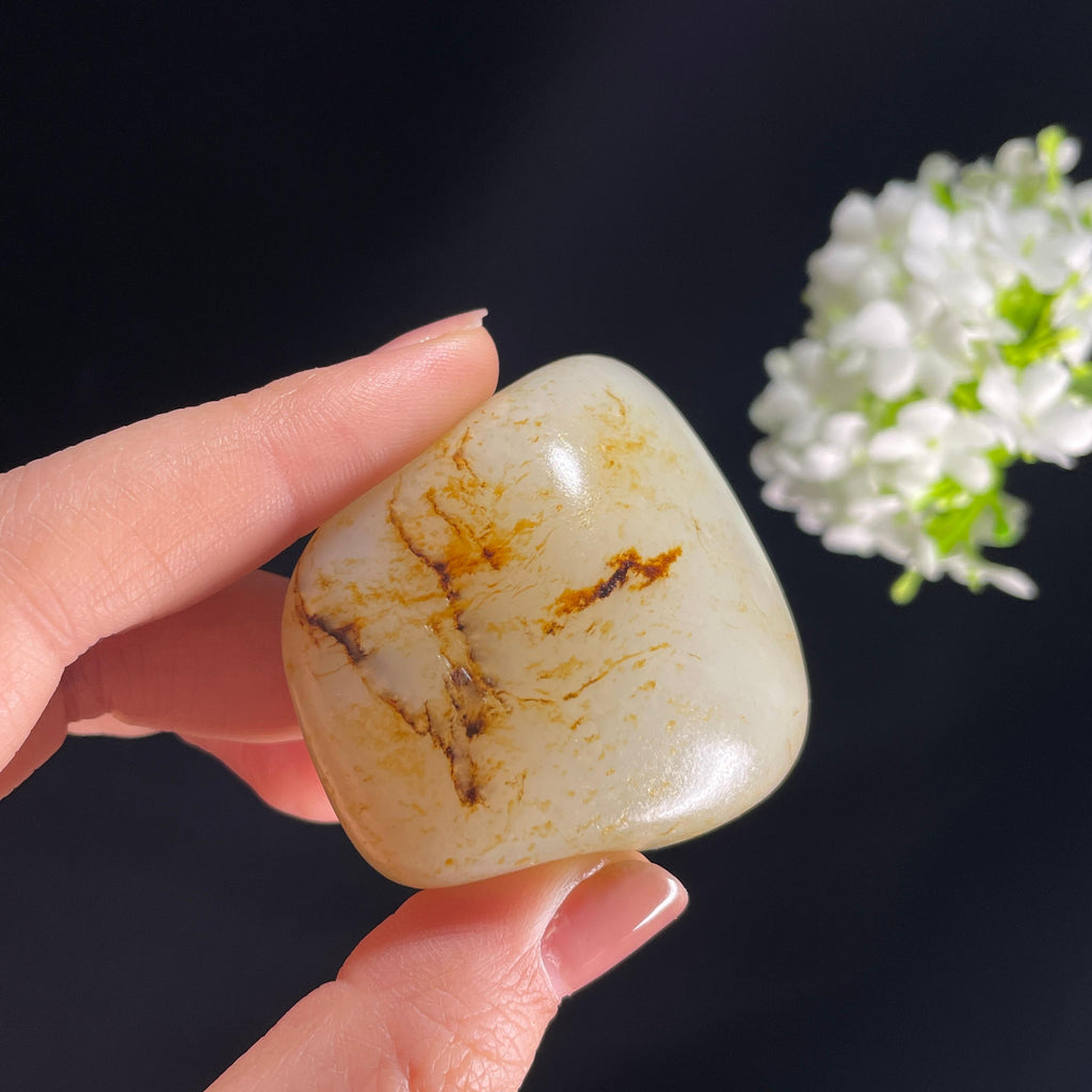 和田玉白玉洒金皮“天山雄鹰”籽料原石（yc283047）