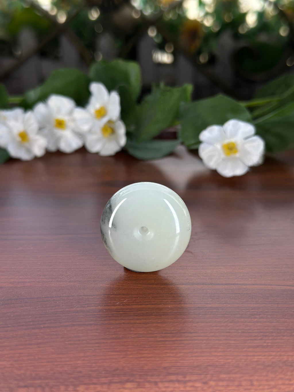 和田玉精品青花平安扣（yc709851）