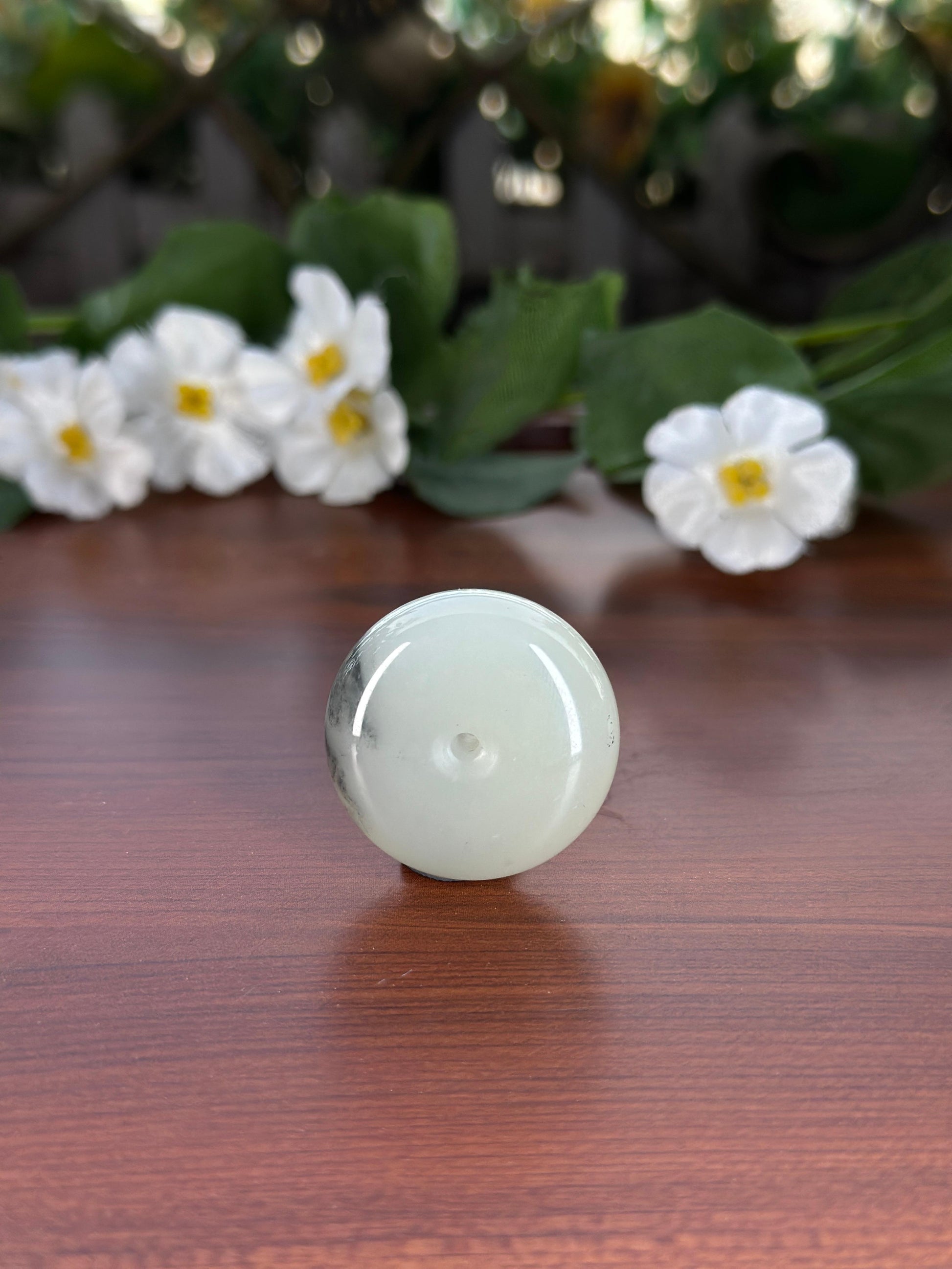 和田玉精品青花平安扣（yc709851）