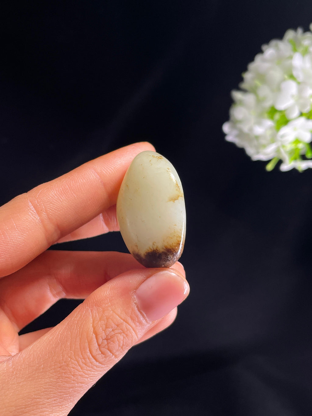 和田玉白玉秋梨皮籽料原石（yc264631）