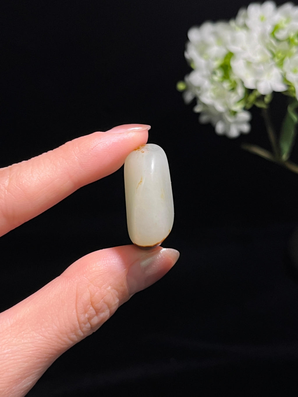 新疆和田玉“墨金缀玉・顶黑洒金”籽料原石（yc250776）