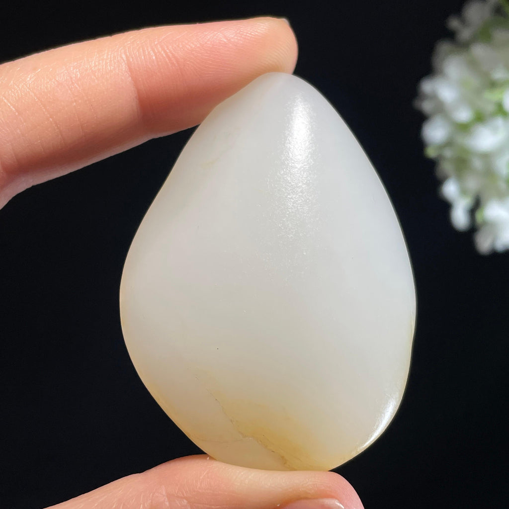 新疆和田玉“月润凝脂”白玉淡洒金皮籽料（yc440968）