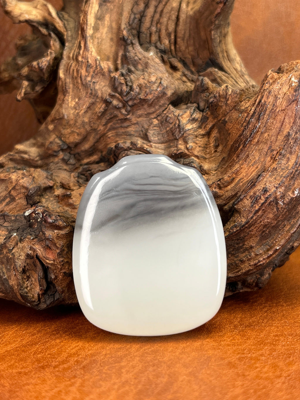 和田玉青花籽料平安挂件2（yc222824）