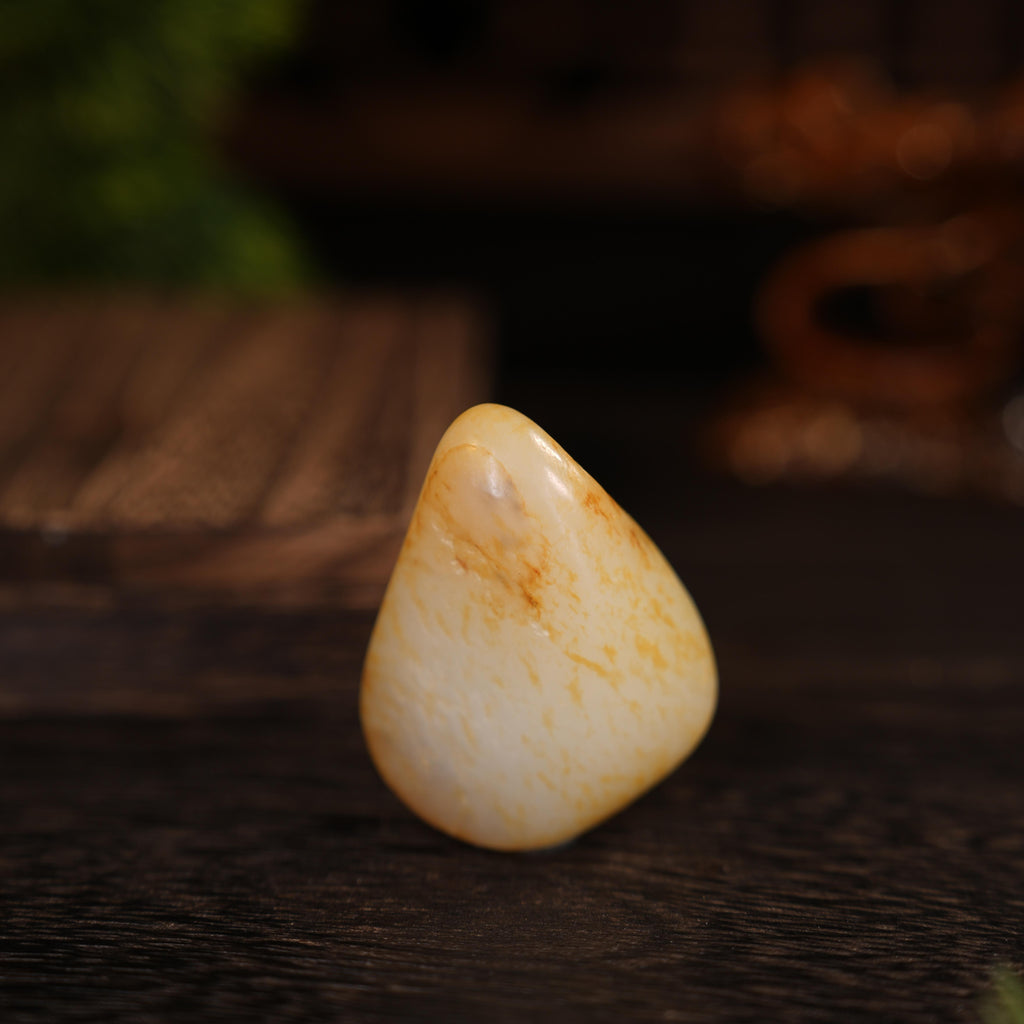 新疆和田玉“云峦星砂”白玉通体洒金皮籽料（yc456858）