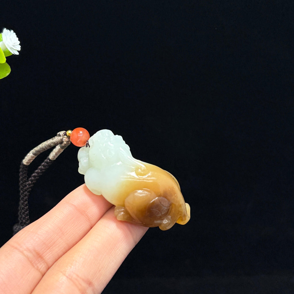 和田山料糖白玉貔貅挂件（yc772448）