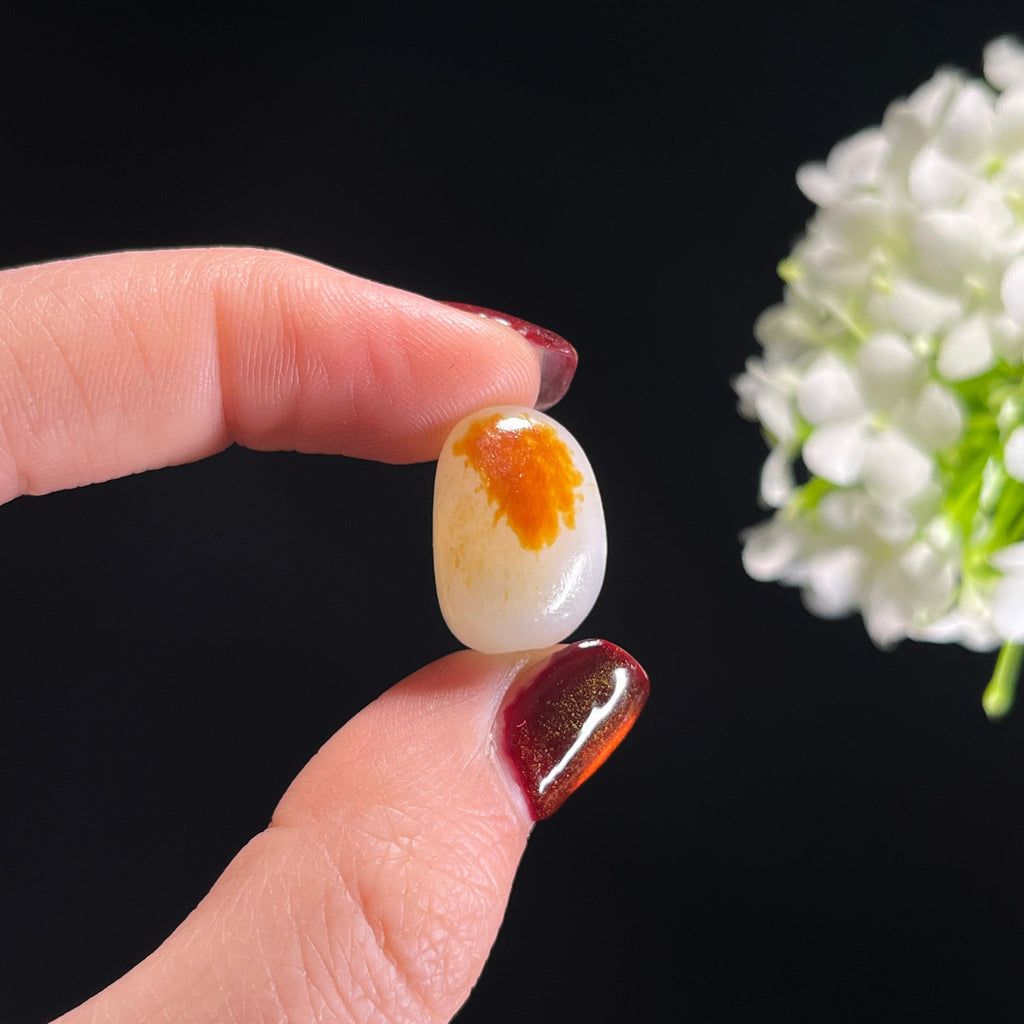 和田玉白玉聚红皮精品籽料（yc336405）