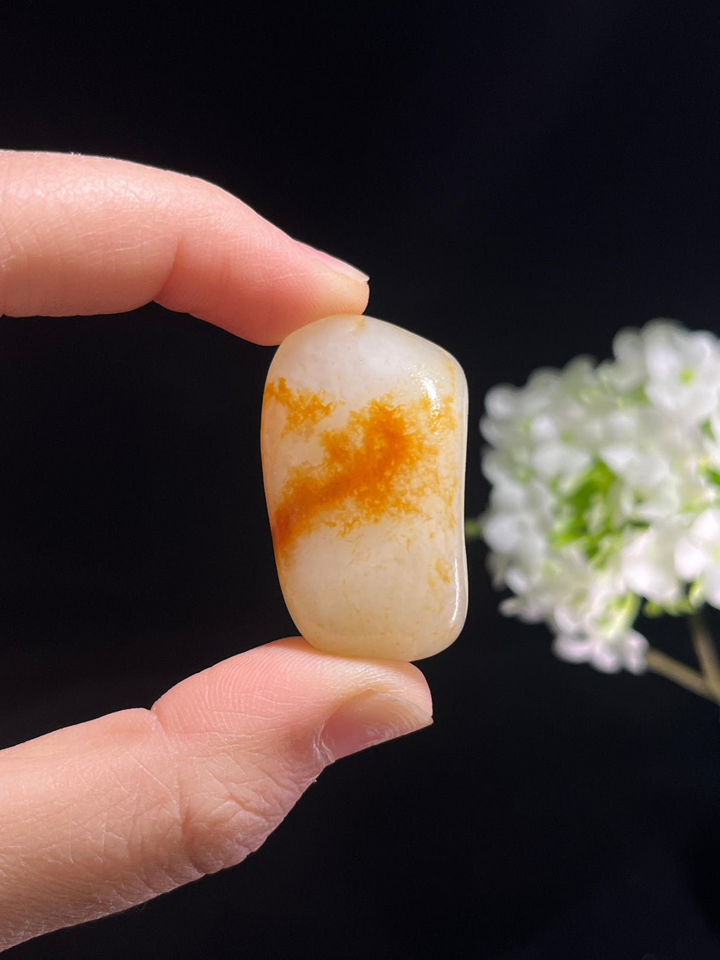 新疆和田玉收藏级洒金皮籽料原石（yc253638）