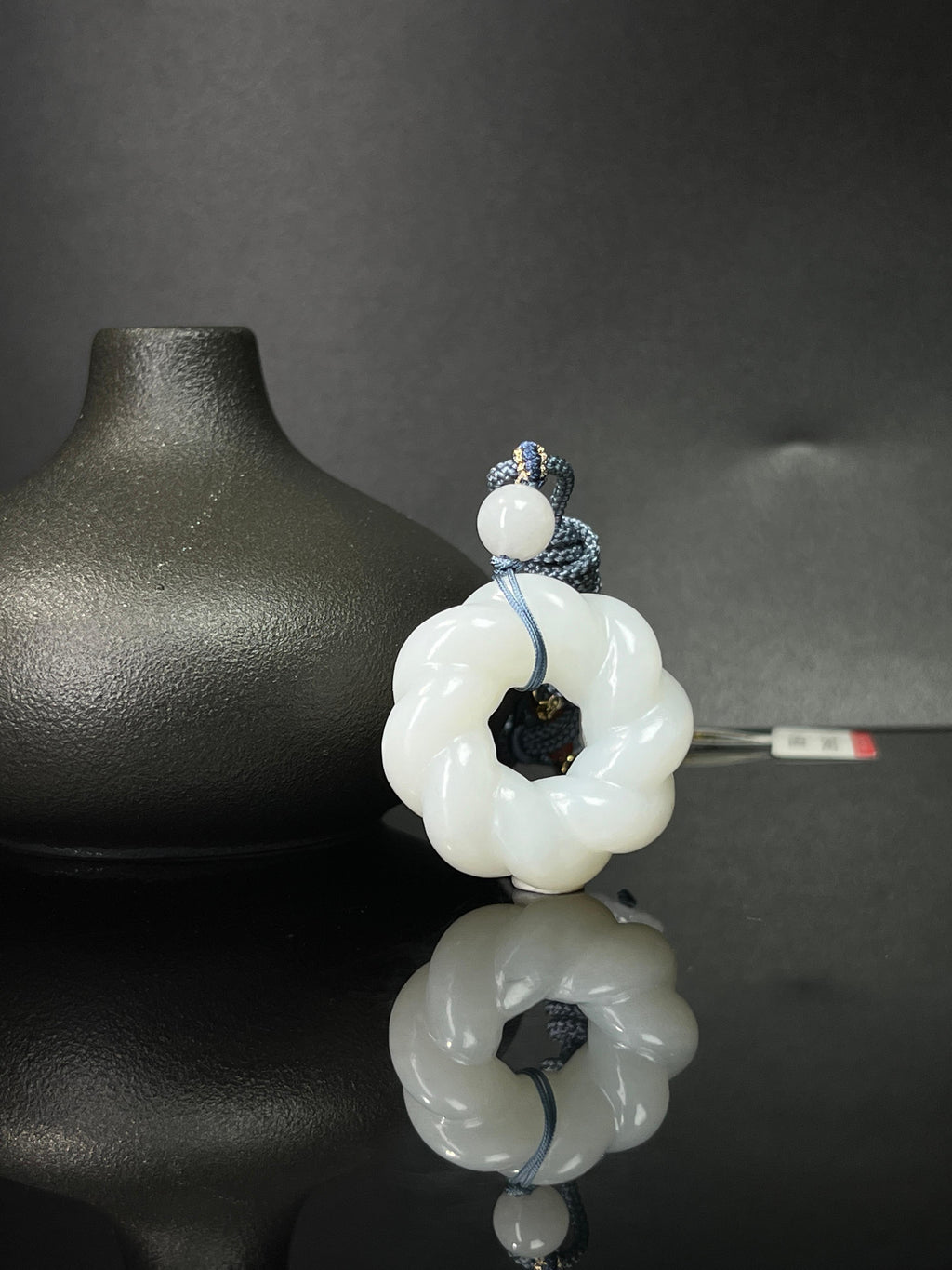 天然和田玉白玉时来运转吊坠1（yc240908）