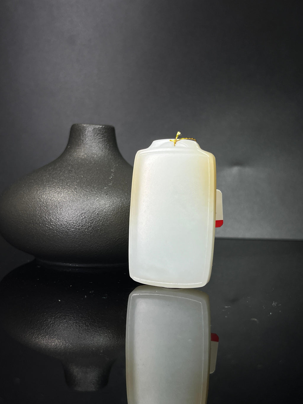 和田玉且末糖白无事牌（yc241019）