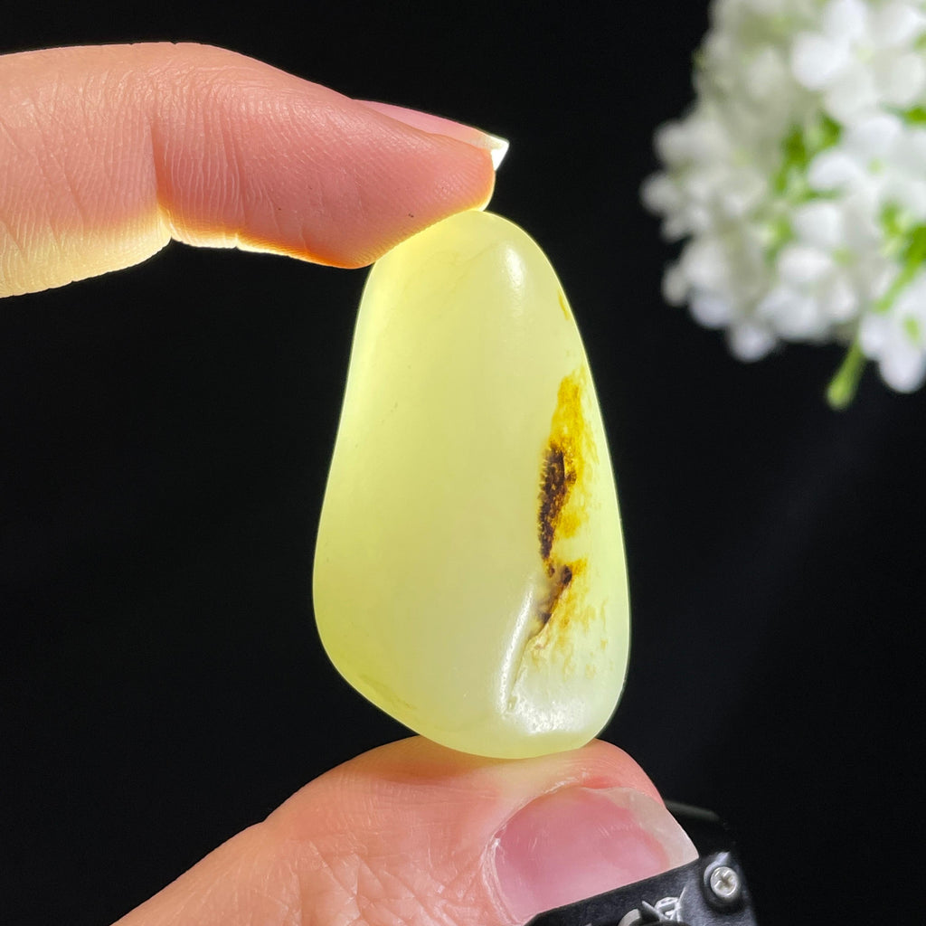 和田玉白玉“夕痕浅渡”黑皮籽料（yc416502）