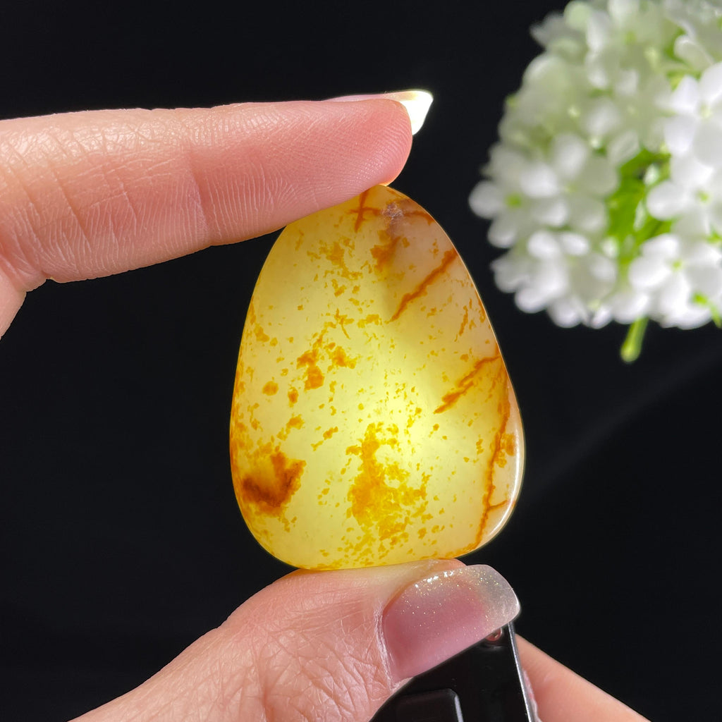 2026.4.28新疆天然和田玉“鸿运连年”聚红皮籽料一对（yc397777）