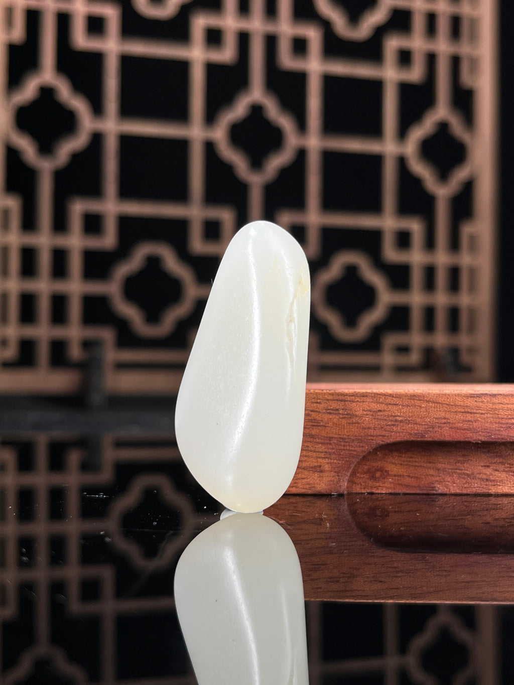 新疆和田玉白玉籽料原石洒金皮挂件9（yc234058）