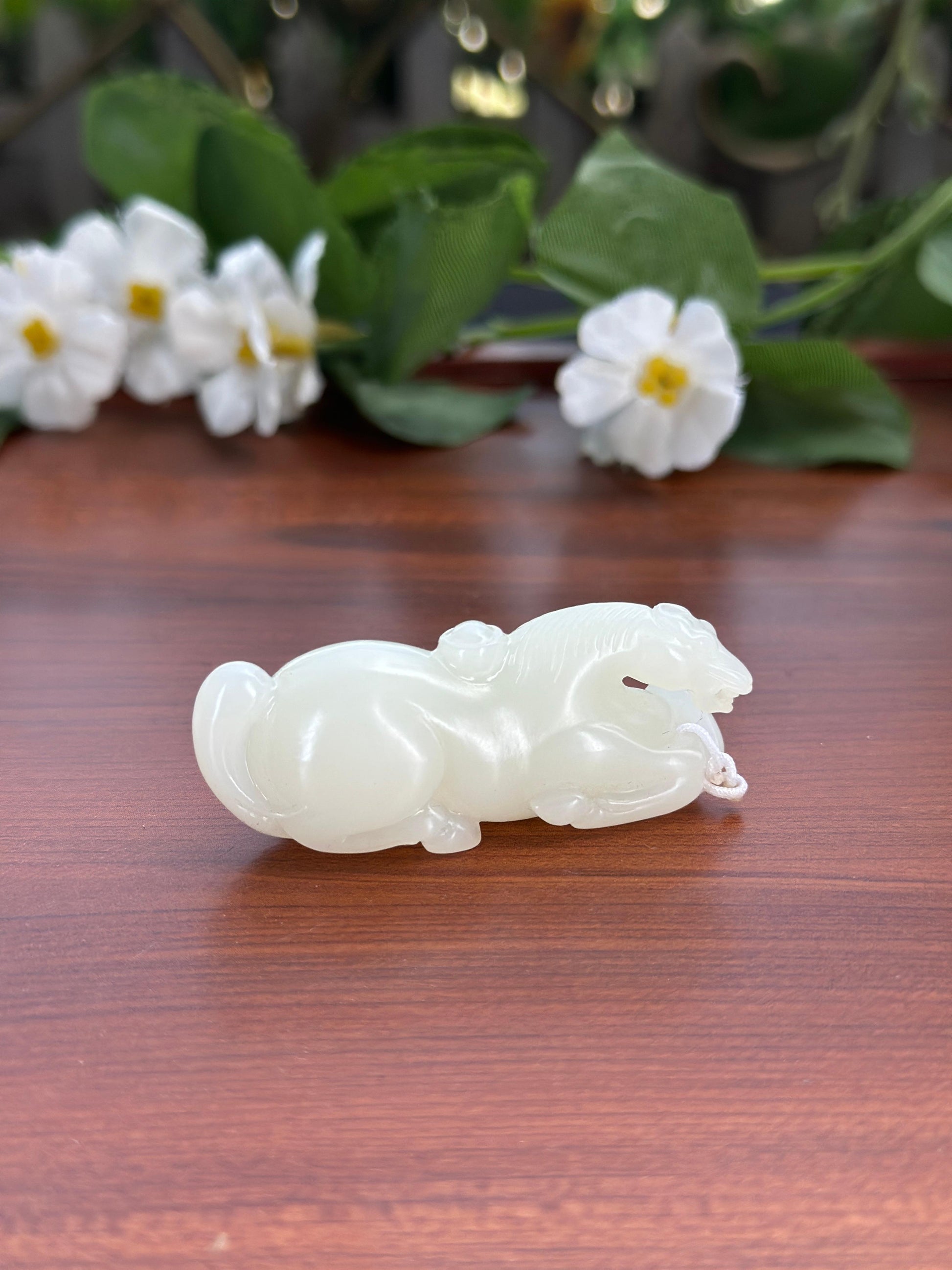 和田玉白玉马上有钱挂件（yc708069）