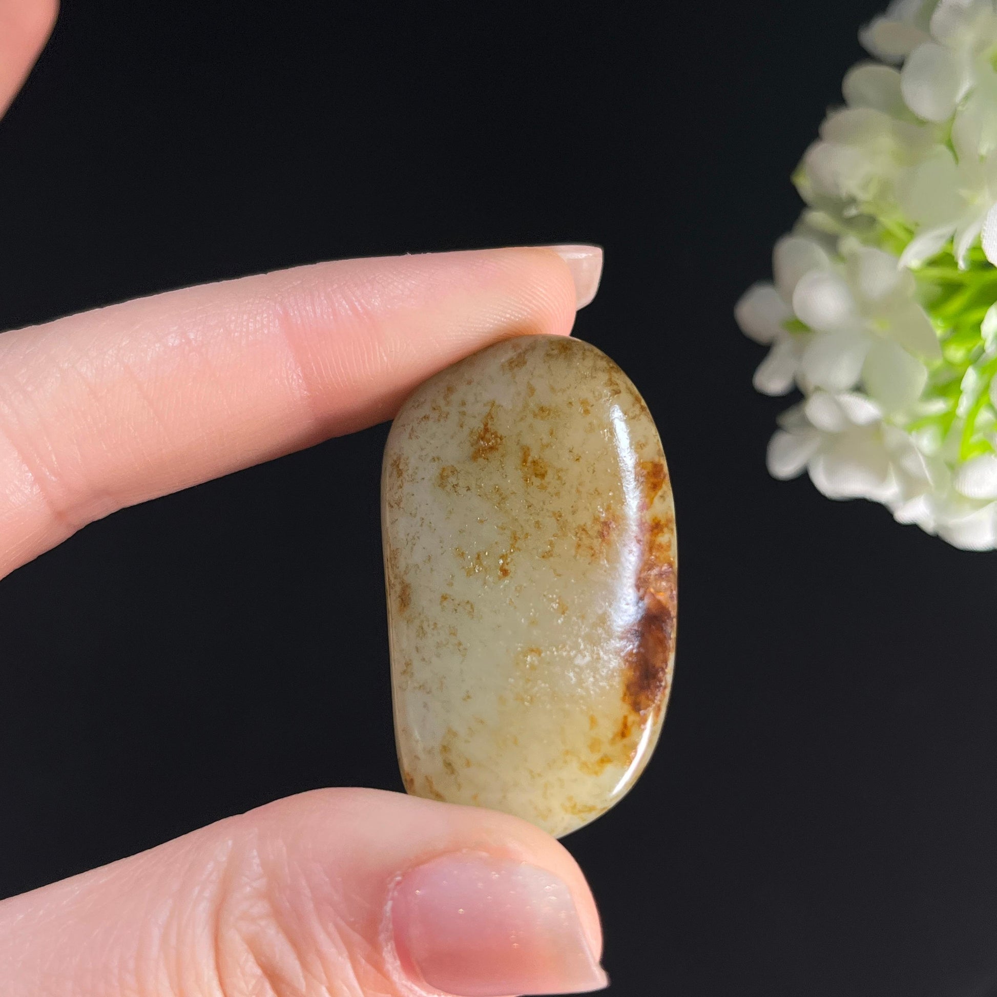 和田玉青白玉“清川倒影”秋梨皮籽料（yc361378）