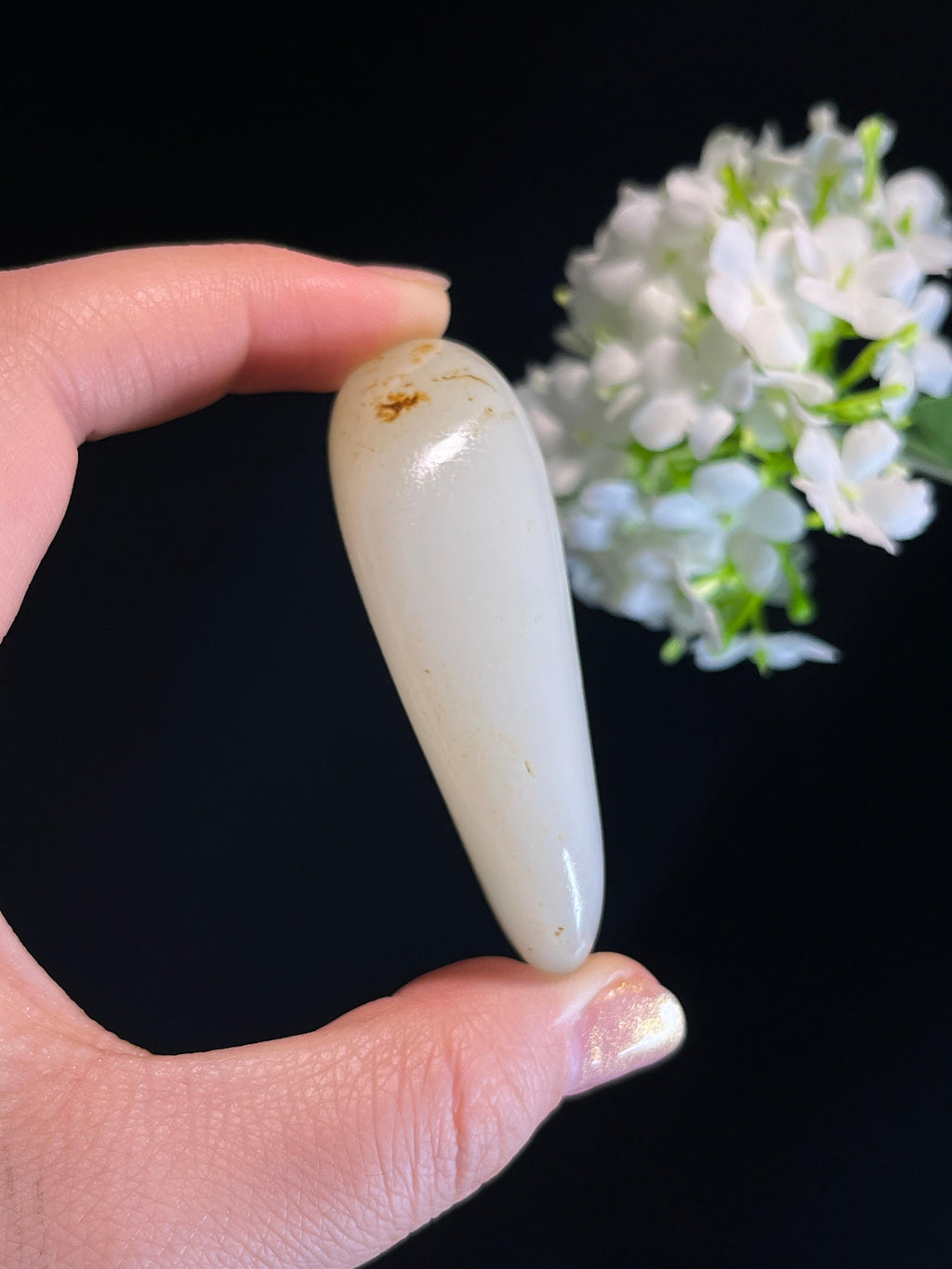 新疆天然和田玉籽料原石洒金皮挂件（yc274558）
