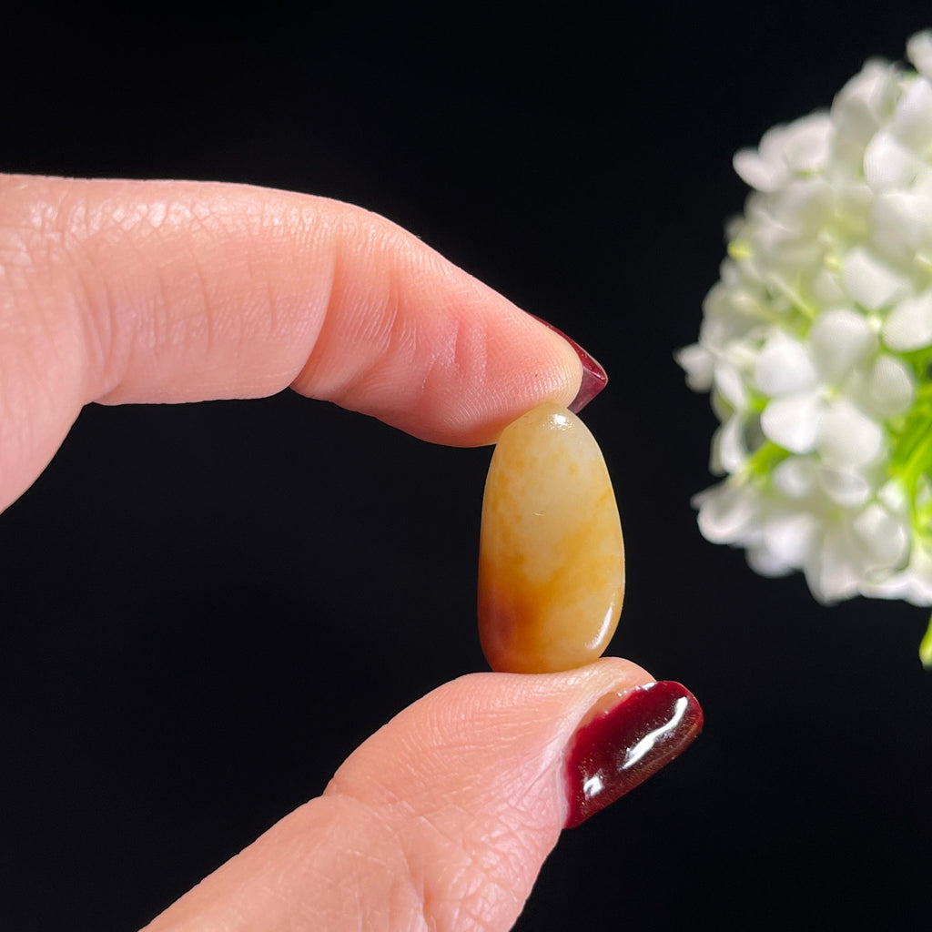 和田玉暖白种洒金皮聚红皮精品小籽（yc336383）