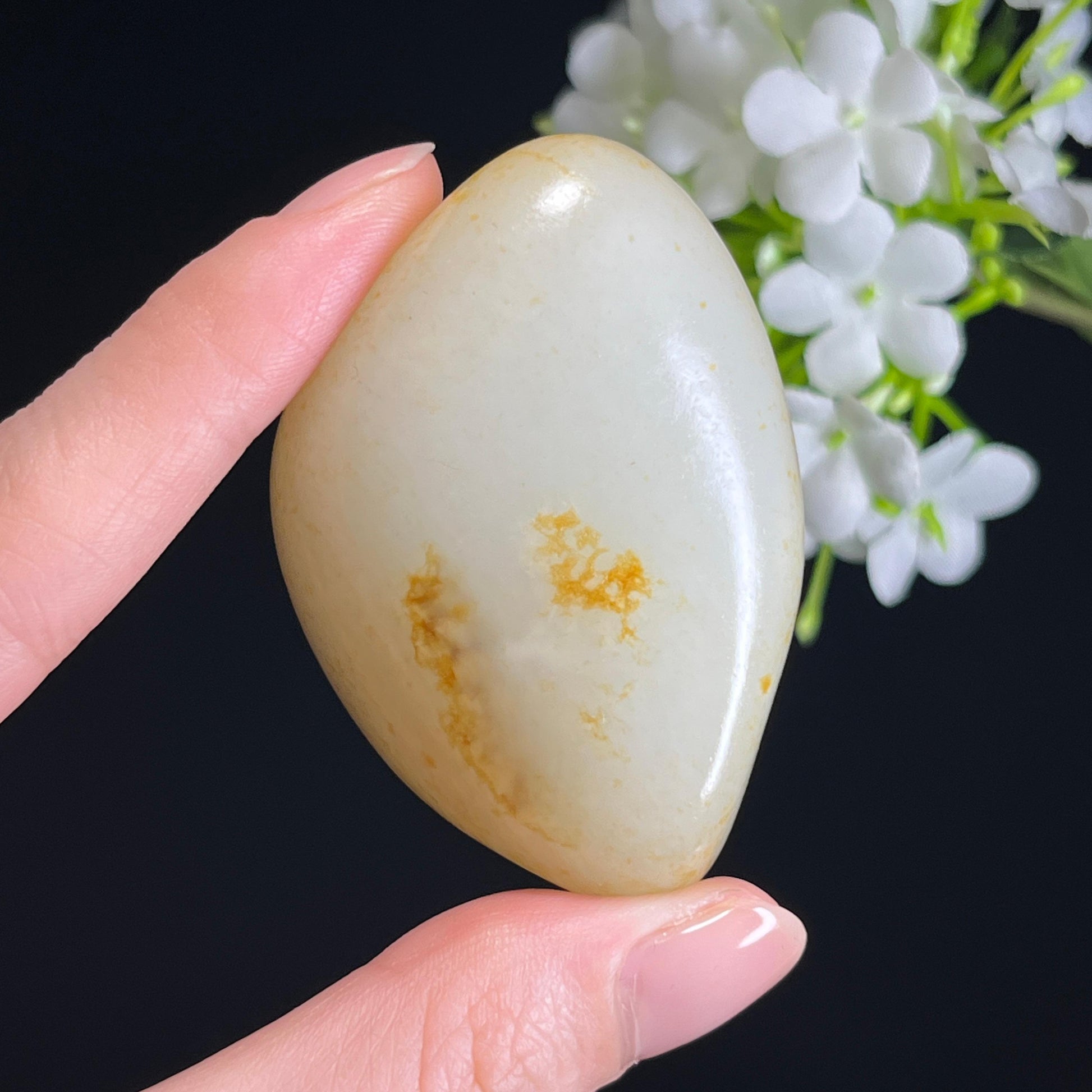 新疆天然和田玉“玉露含光”洒金皮籽料（yc326559）