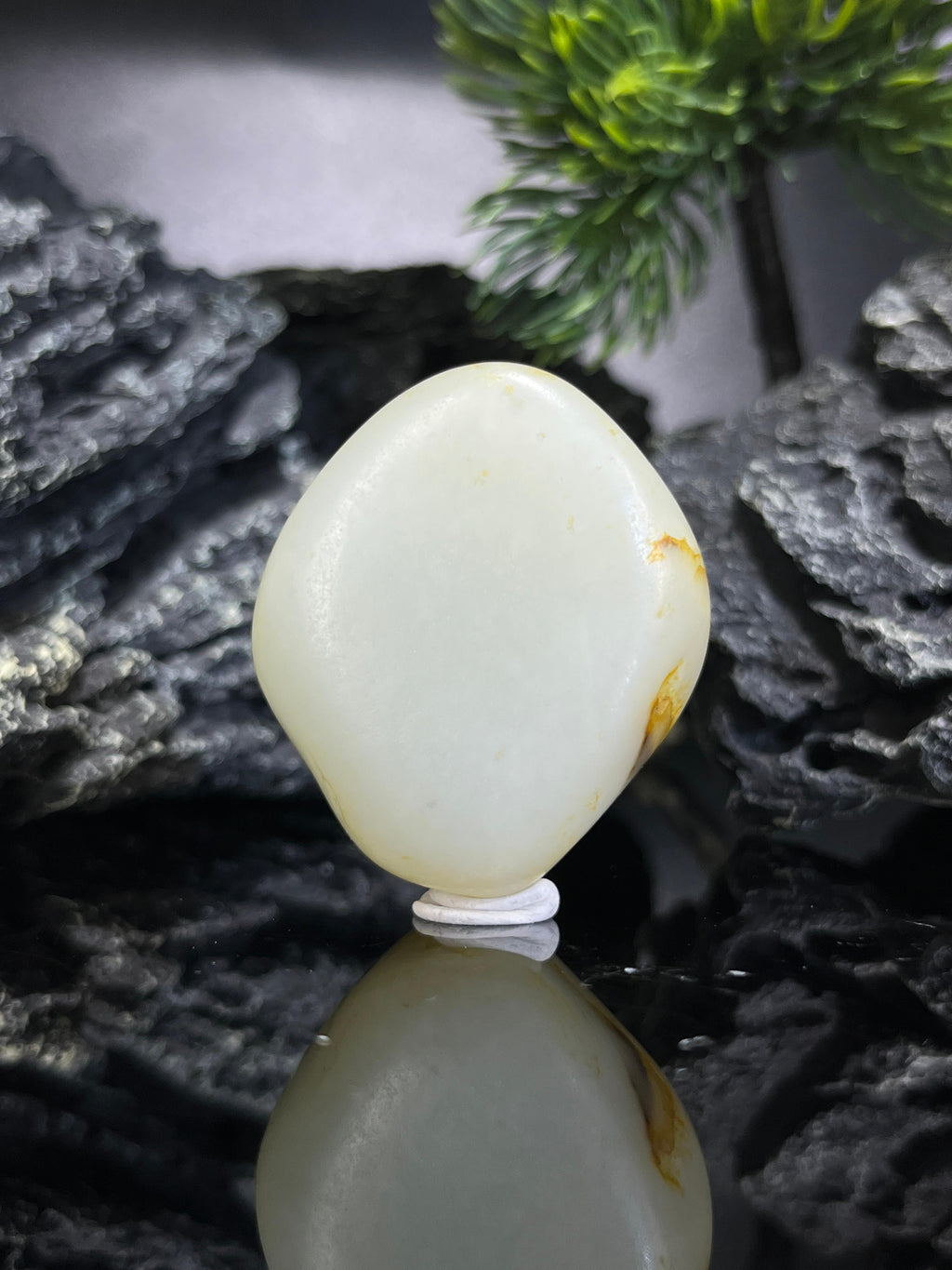和田玉洒金皮一级白籽料（yc212504）