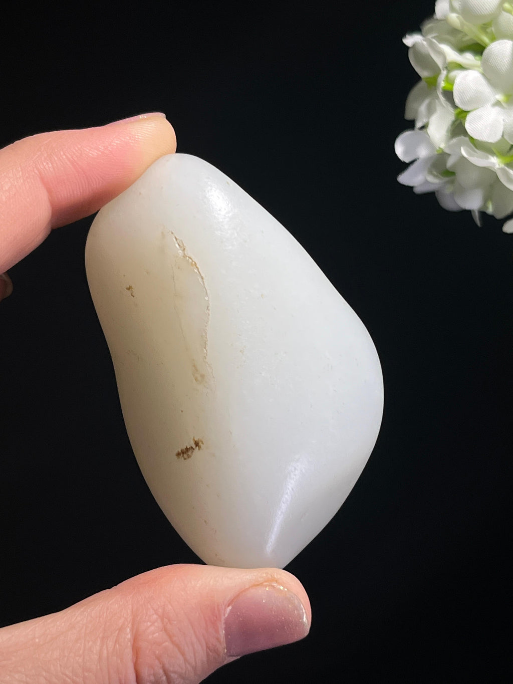 和田玉收藏级羊脂白玉籽料原石（yc262843）