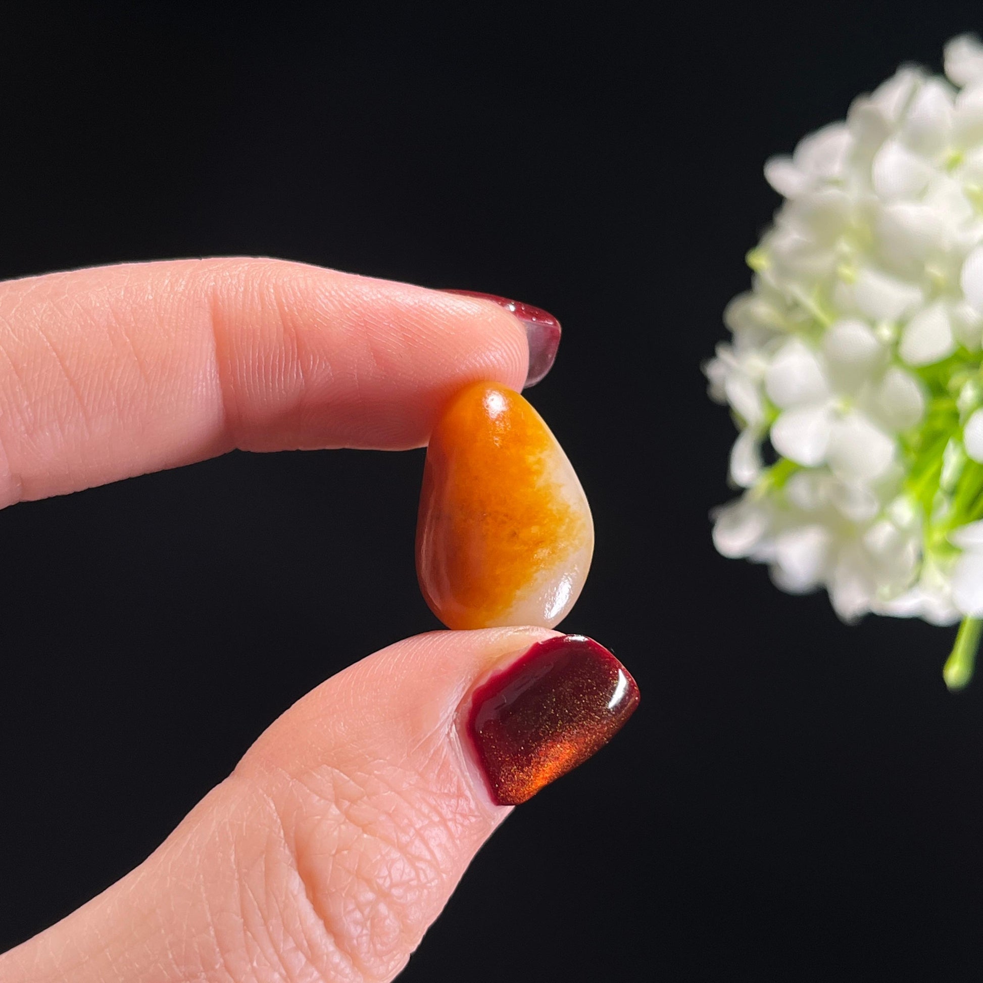 和田玉白玉聚红皮精品红皮白肉籽料（yc336398）