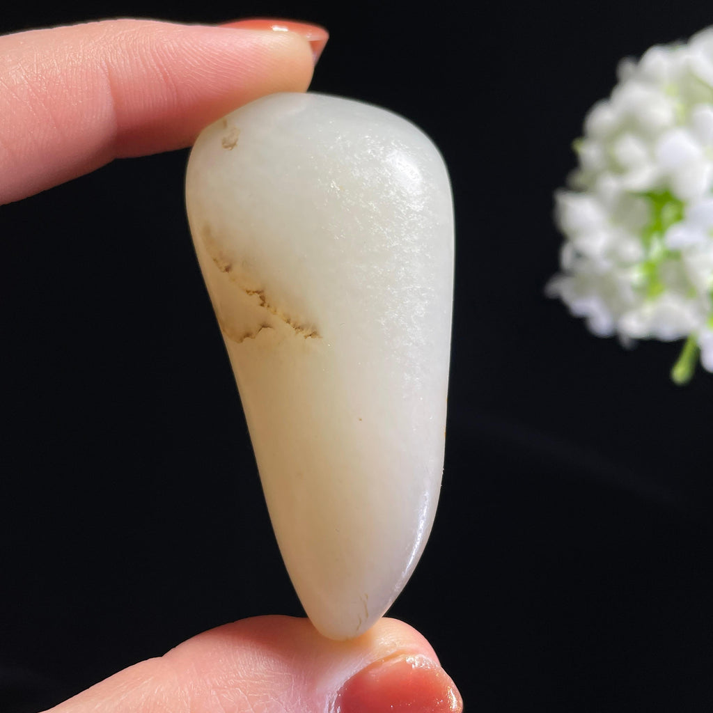 新疆天然和田玉“金玉呈祥”黑红皮籽料（yc318534）