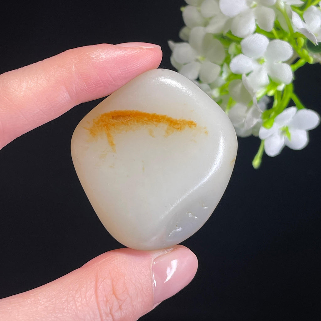 新疆天然和田玉“福泽凝脂”黑红皮籽料（yc322330）