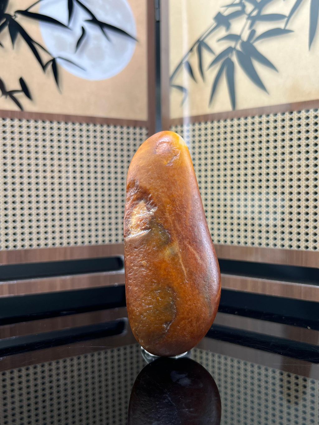 和田玉红沁籽料原石（yc211847）