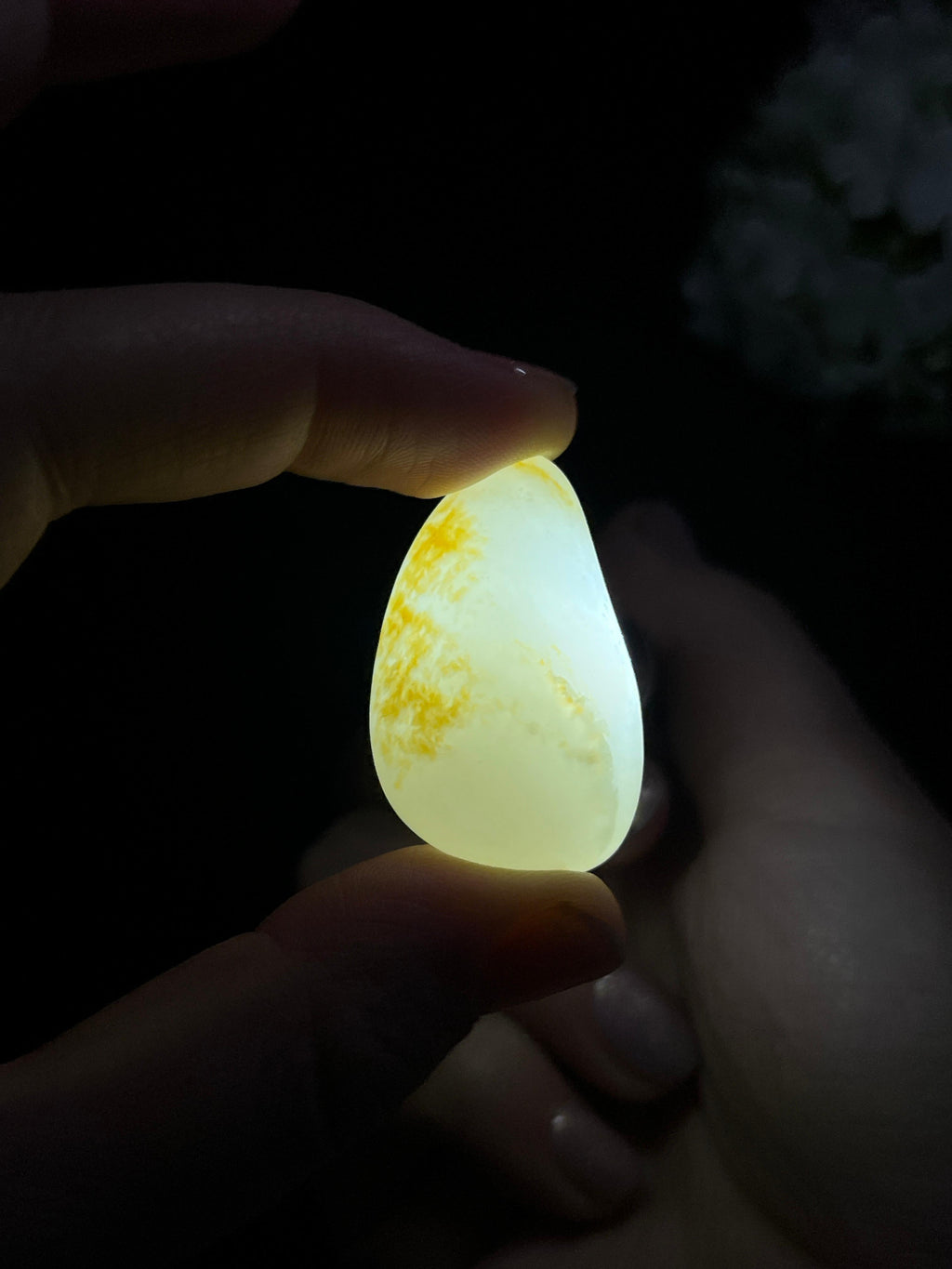 和田玉白玉洒金皮籽料原石（yc264599）