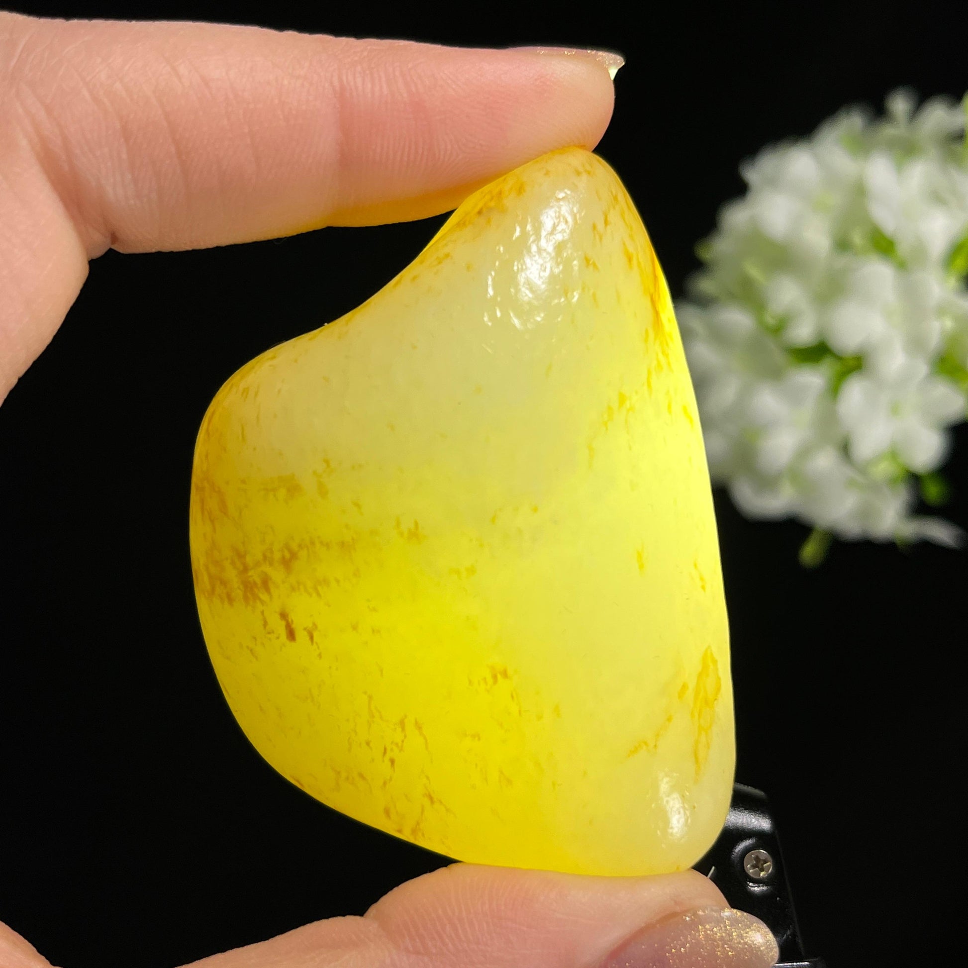 和田玉白玉洒金带沁皮“玉蕴金络”籽料原石（yc302108）