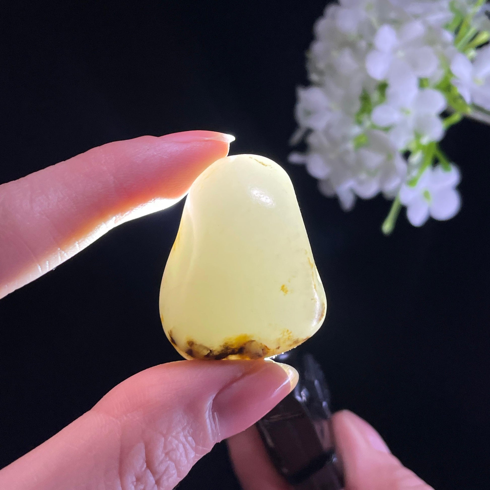和田玉“晴光落玉”白玉洒金皮籽料（yc422537）