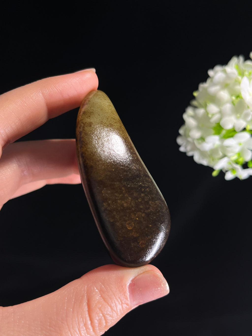 和田玉白玉秋梨油皮籽料原石（yc274678）