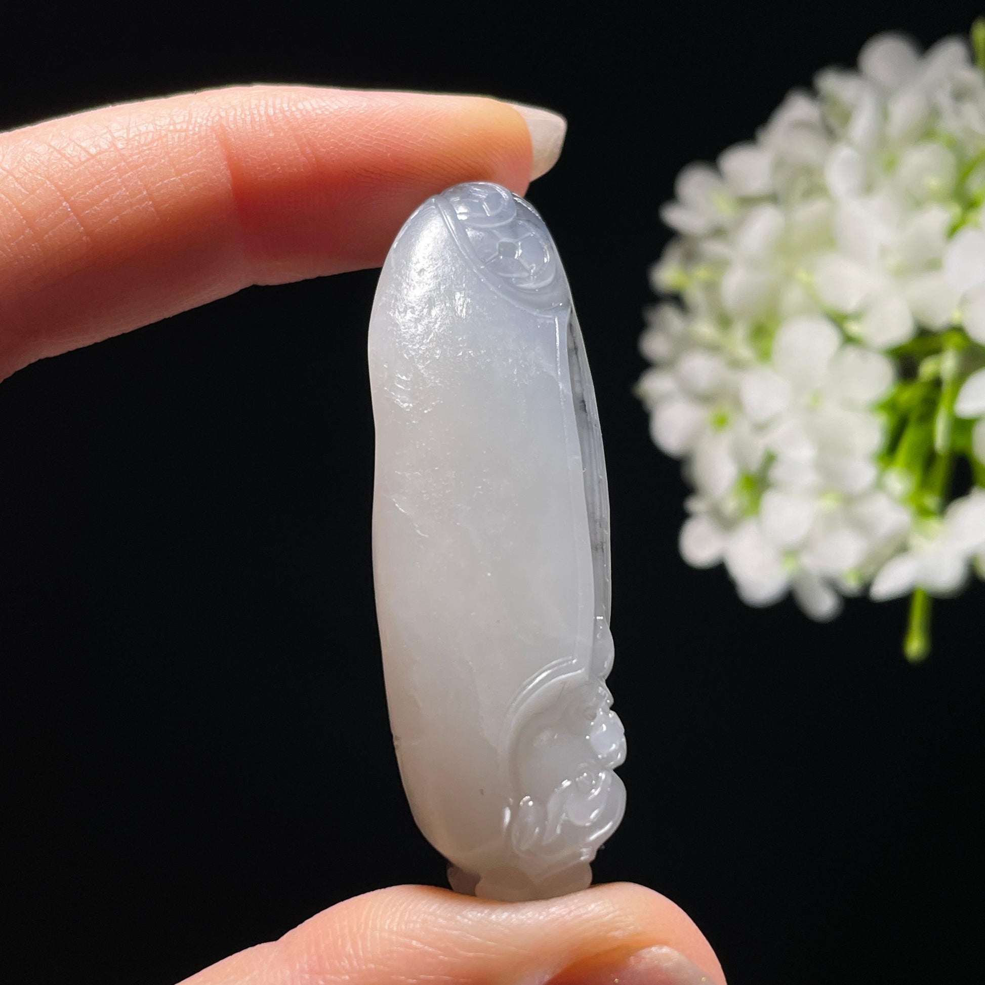 和田玉青花籽料“玄貅镇印”貔貅雕刻挂件（yc325516）