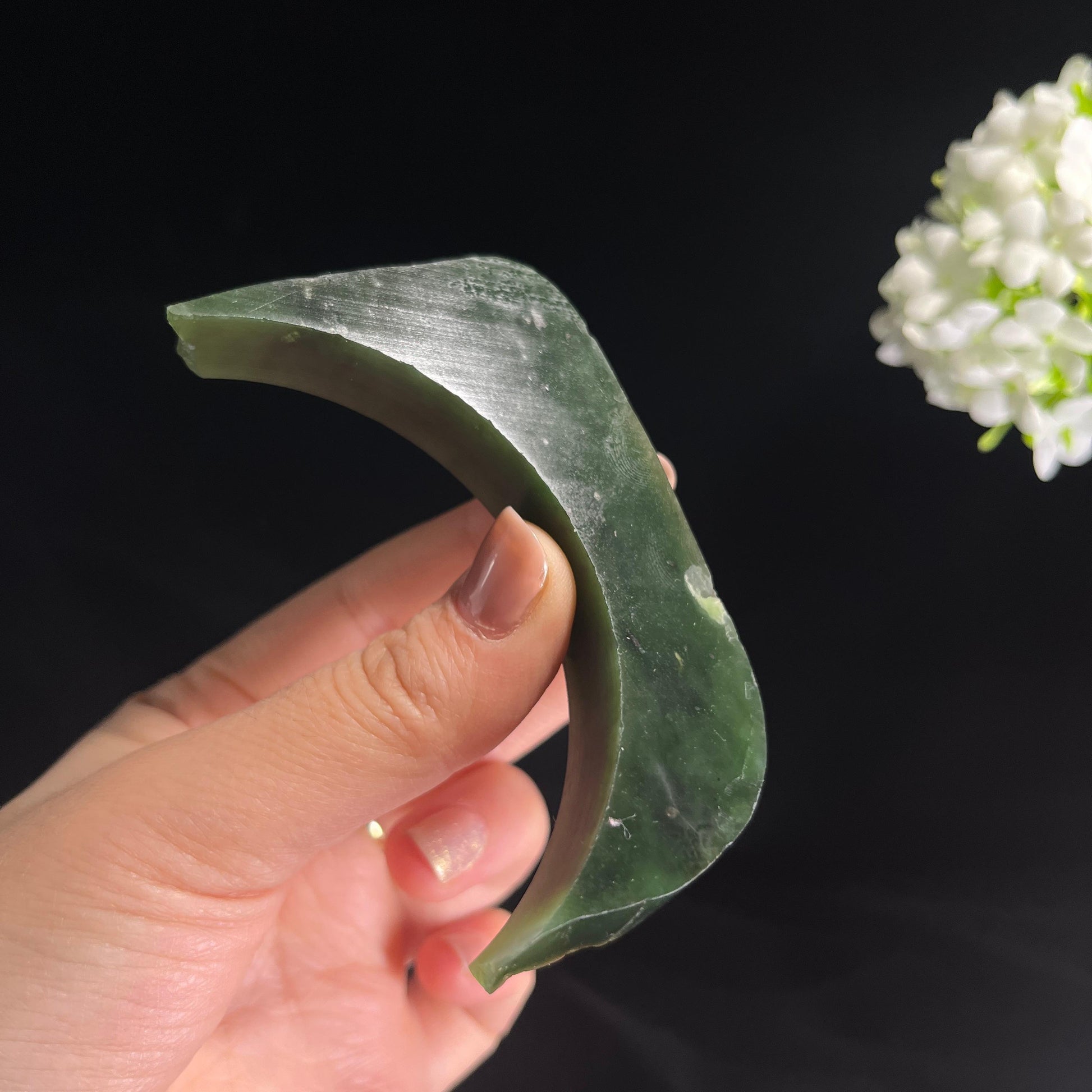 和田玉碧玉“碧涧连珠”籽料手串（yc280339）