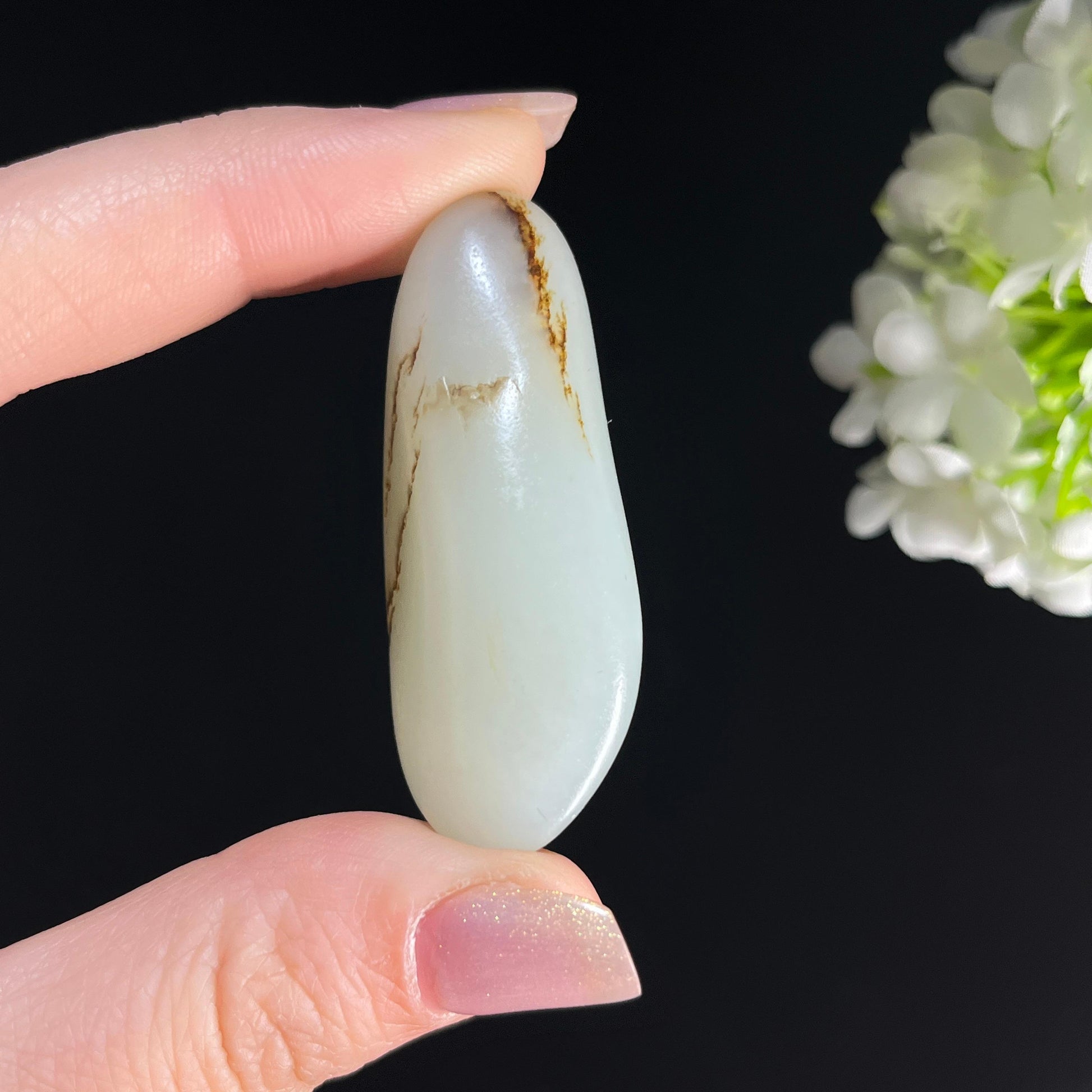 和田玉青白玉“秋痕清露”秋梨皮籽料（yc361339）