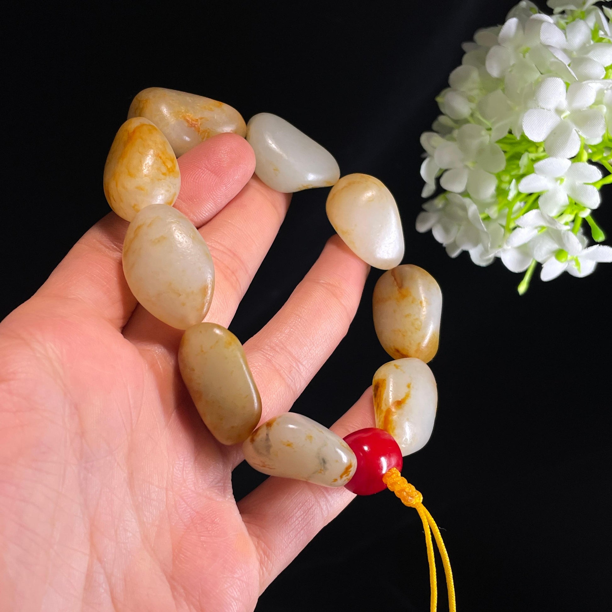 和田玉白玉青白玉洒金皮红皮籽料（yc356667）