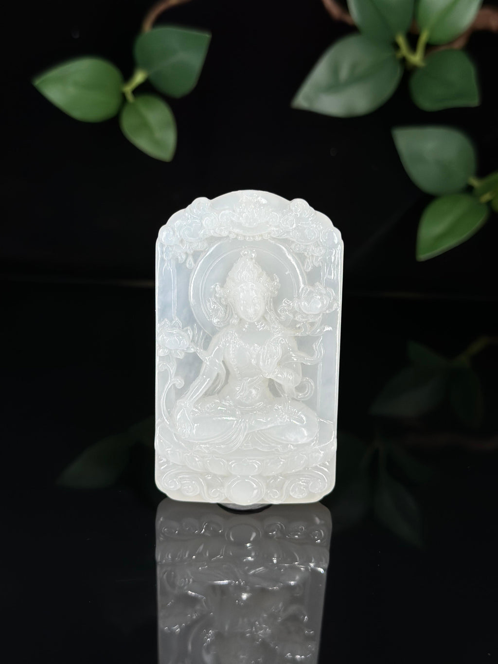 精品和田玉白月光白玉观音挂件（yc741659）
