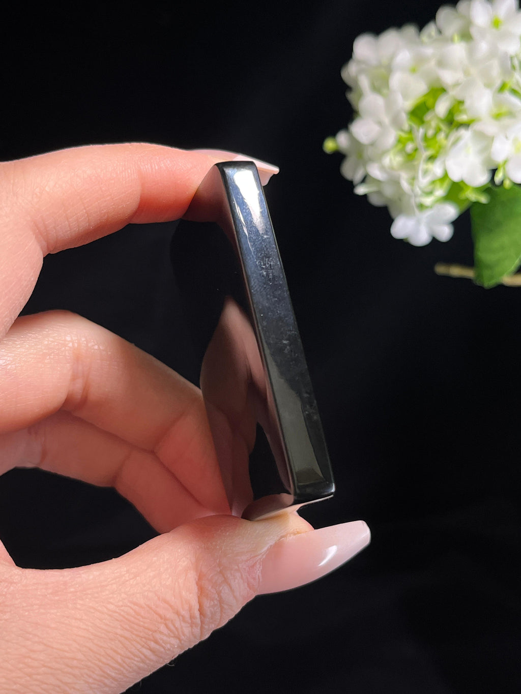 新疆天然和田玉塔青料平安无事牌3（yc260276）