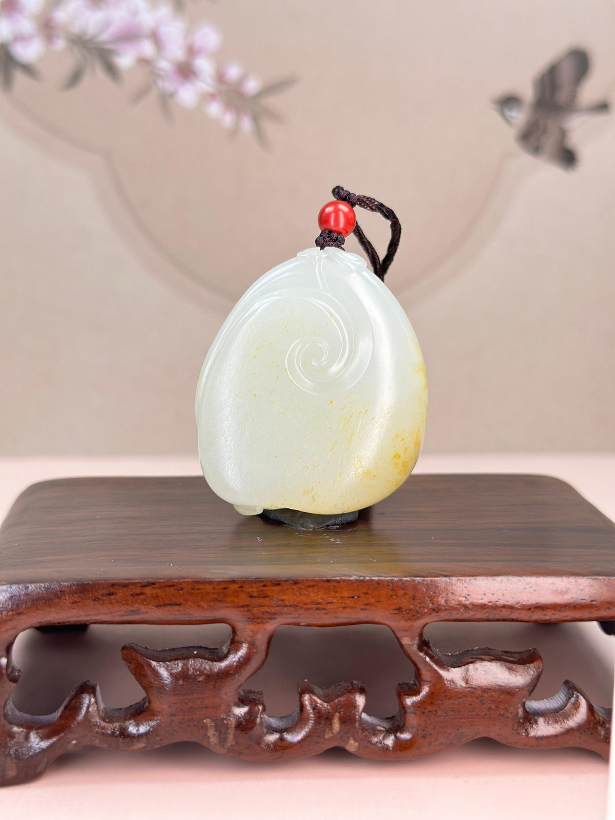 臻品新疆和田玉白玉籽料福袋挂件（yc766559）
