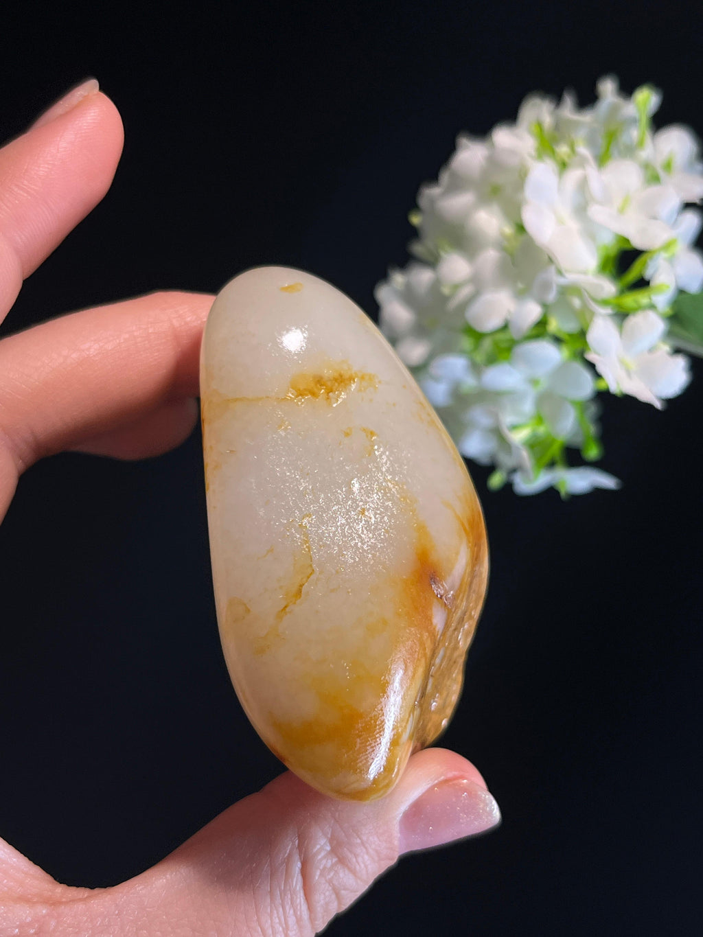 新疆天然和田玉洒金皮籽料原石（yc274563）