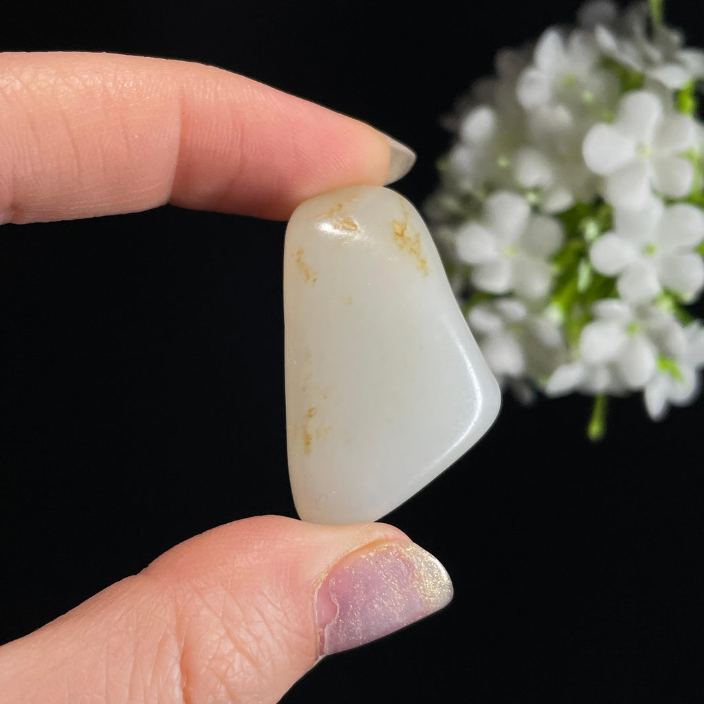 和田玉白玉“金痕玉璧”洒金皮籽料（yc328961）
