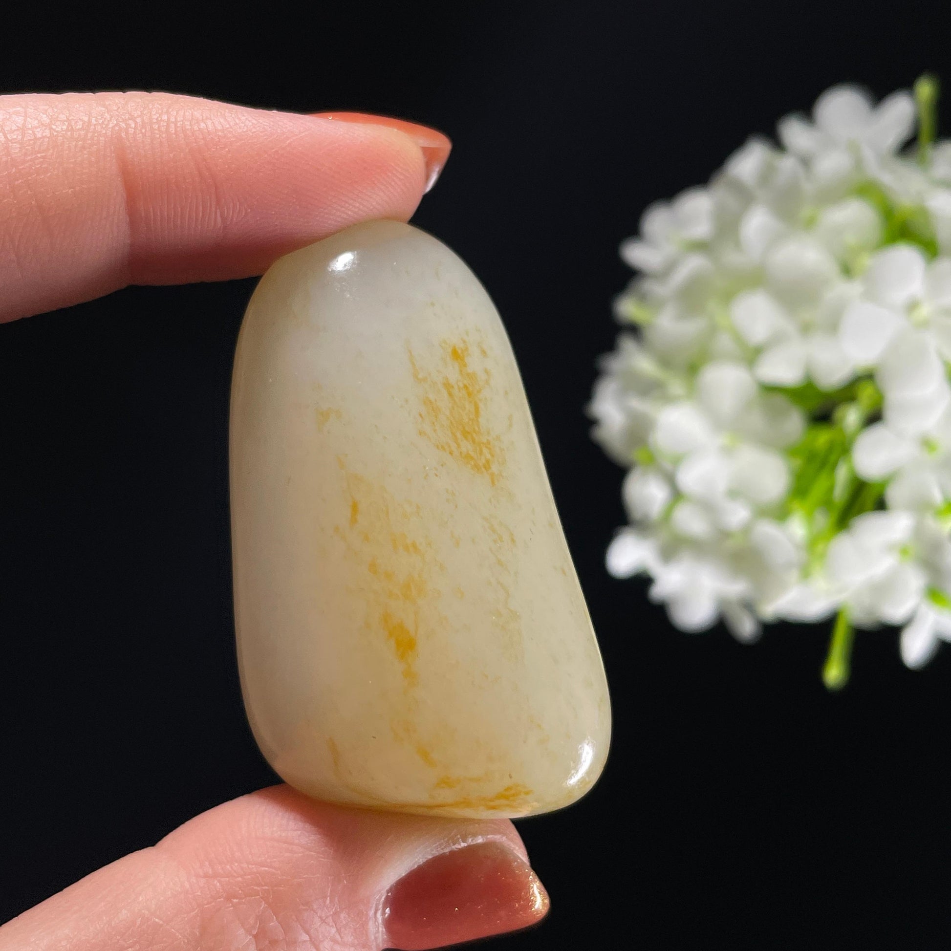 和田玉白玉“沙丘月光”洒金皮籽料（yc318167）