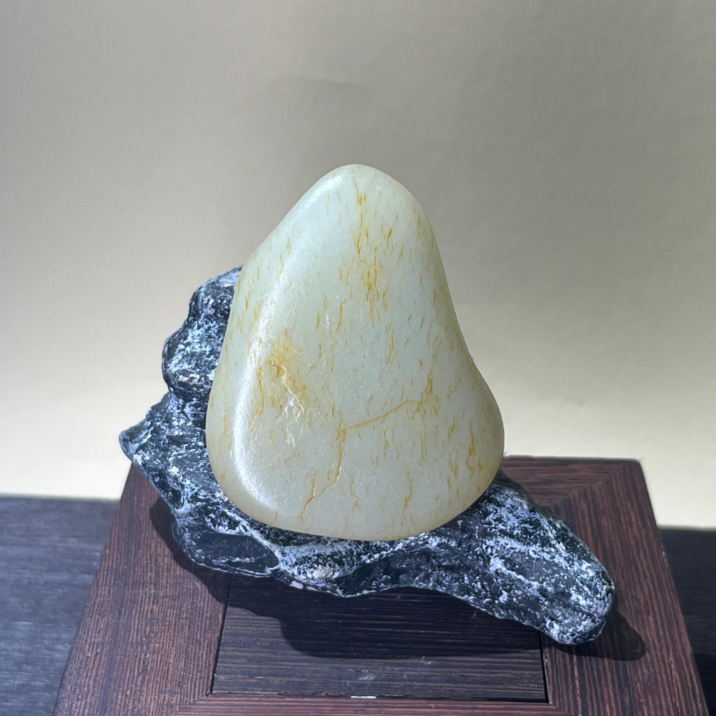 和田玉暖白洒金原籽（yc208934）